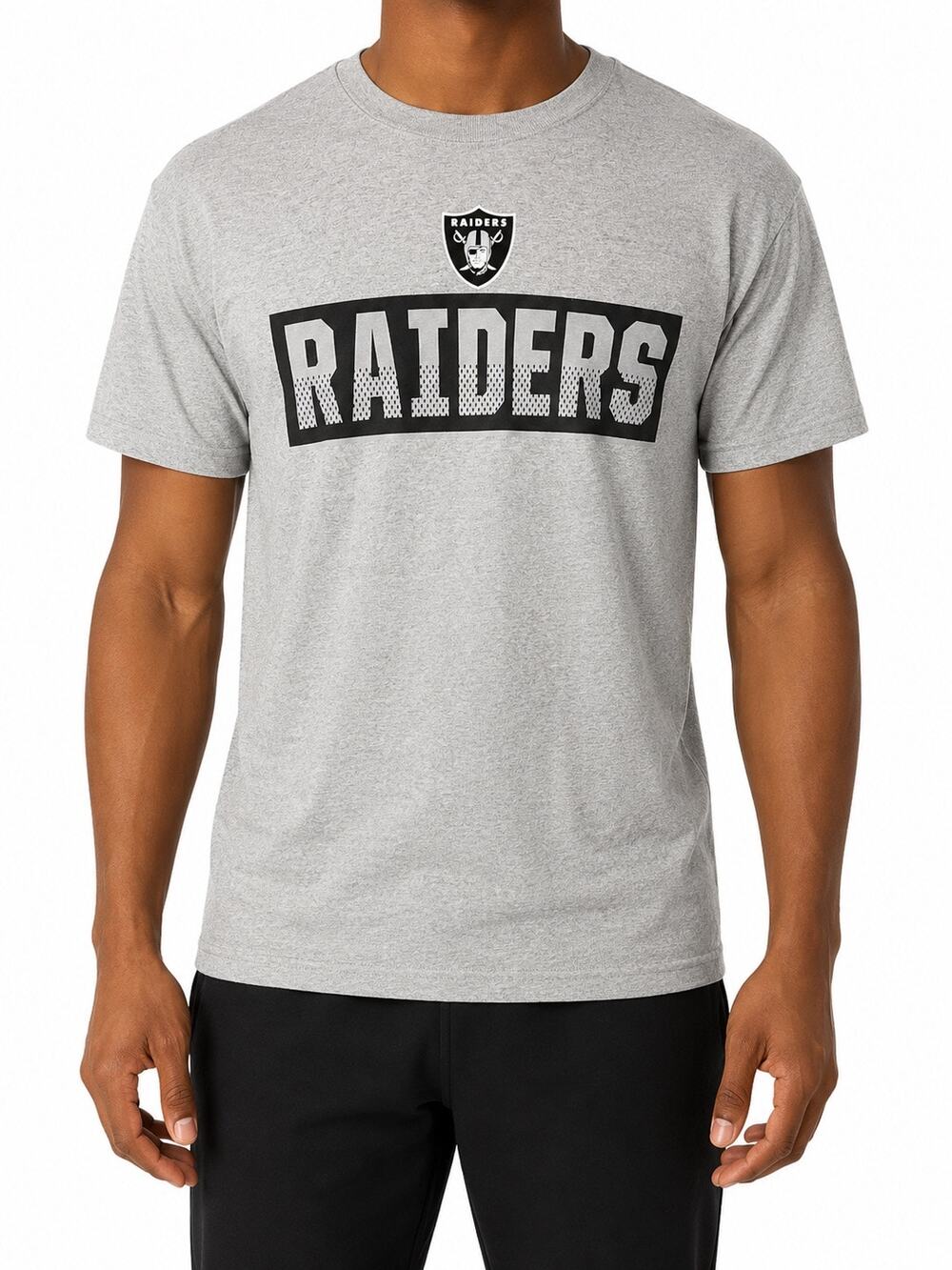 NFL Las Vegas Raiders Gray Graphic T-Shirt Men’s M Team Apparel NWT Football